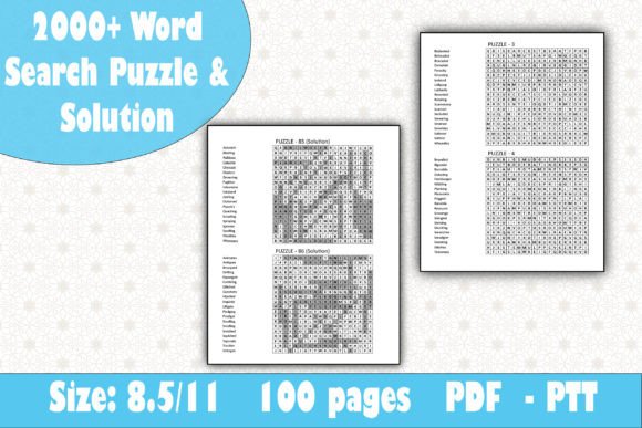 1000 Word Search Puzzle Solution: A Smart KDP Interior for Activity Books