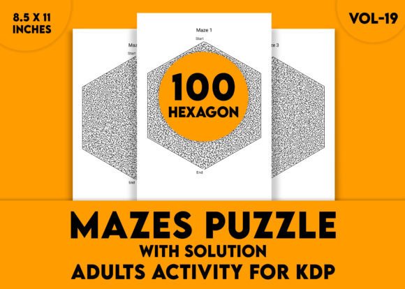 Adults Hard Hexagon Mazes Puzzles Vol-19: A Detailed Evaluation for Puzzle Enthusiasts