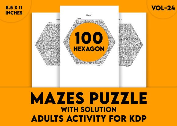 Adults Hard Hexagon Mazes Puzzles Vol-24: A Strategic Tool for Cognitive Resilience and Decision-Making