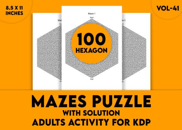 Adults Hard Hexagon Mazes Puzzles Vol-41 – A New Challenge for Puzzle Enthusiasts