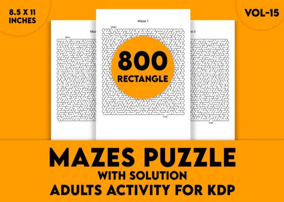 Adults Hard Rectangle Maze Puzzle Vol-15: A Practical Tool for Cognitive Workflow and Problem-Solving