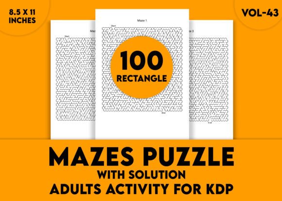 Adults Hard Rectangle Maze Puzzle Vol-43: Strategic Problem-Solving for the Modern Mind