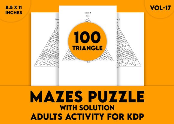 Adults Hard Triangle Mazes Puzzle Vol-17 – A Comprehensive Look at This Challenging Puzzle Collection