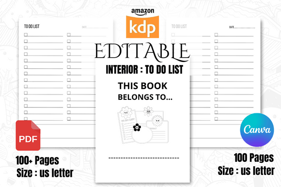 How to Create and Upload a To Do List Interior on Amazon KDP That Actually Sells