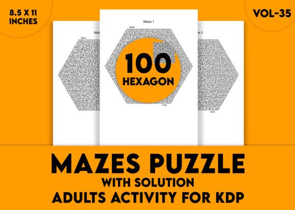 Mastering the Maze: A Complete Guide to Adults Hard Hexagon Mazes Puzzles Vol-35